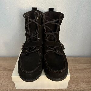 Polo‎ Ralph Lauren boots Mens size 5.5 Ranger Boot buckle brown suede